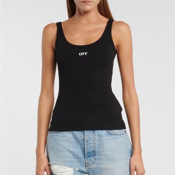 Off-White Black Tank Top size small women's